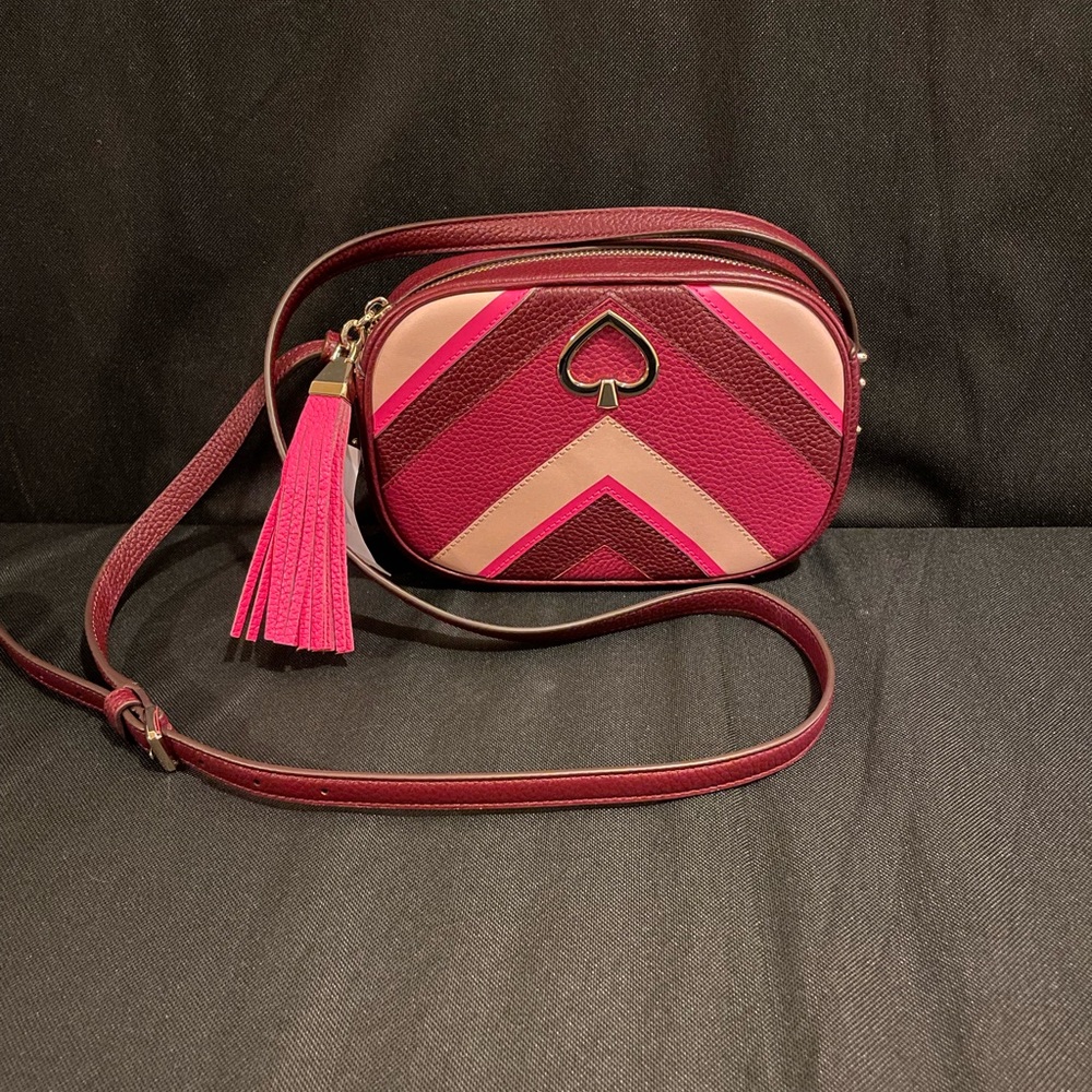 KATE SPADE Kourtney Chevron Camera Crossbody Bag